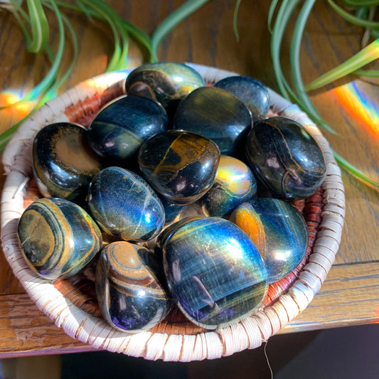 Blue Tiger's Eye Tumbles