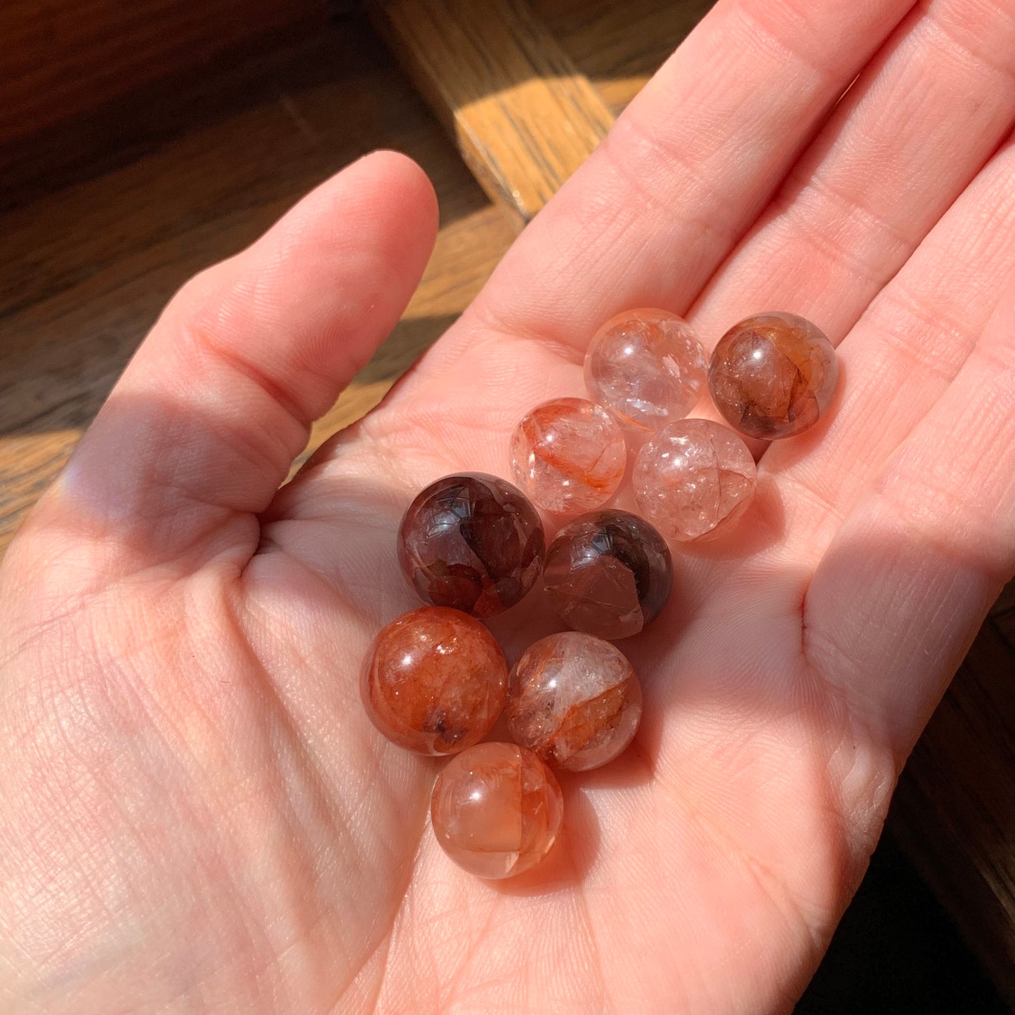 Mini Fire Quartz Spheres - 14mm
