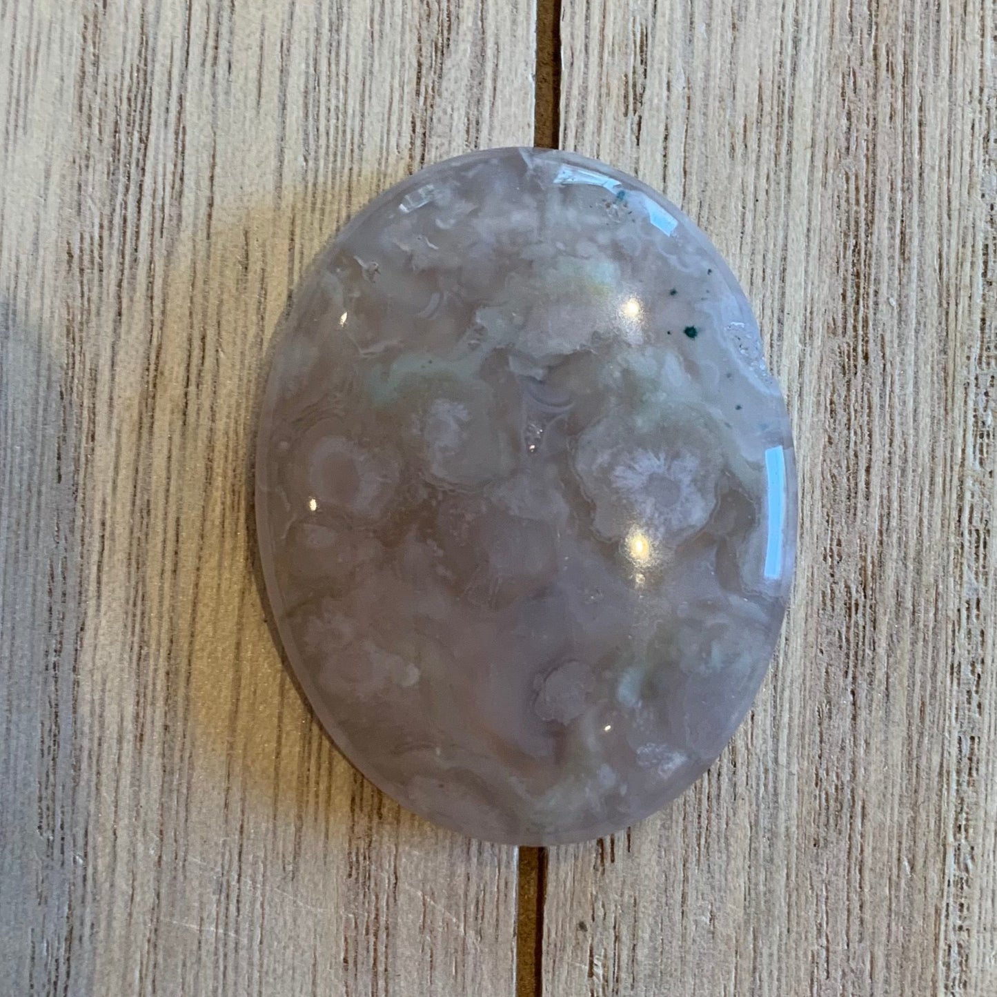 Flower Agate Worry Stones