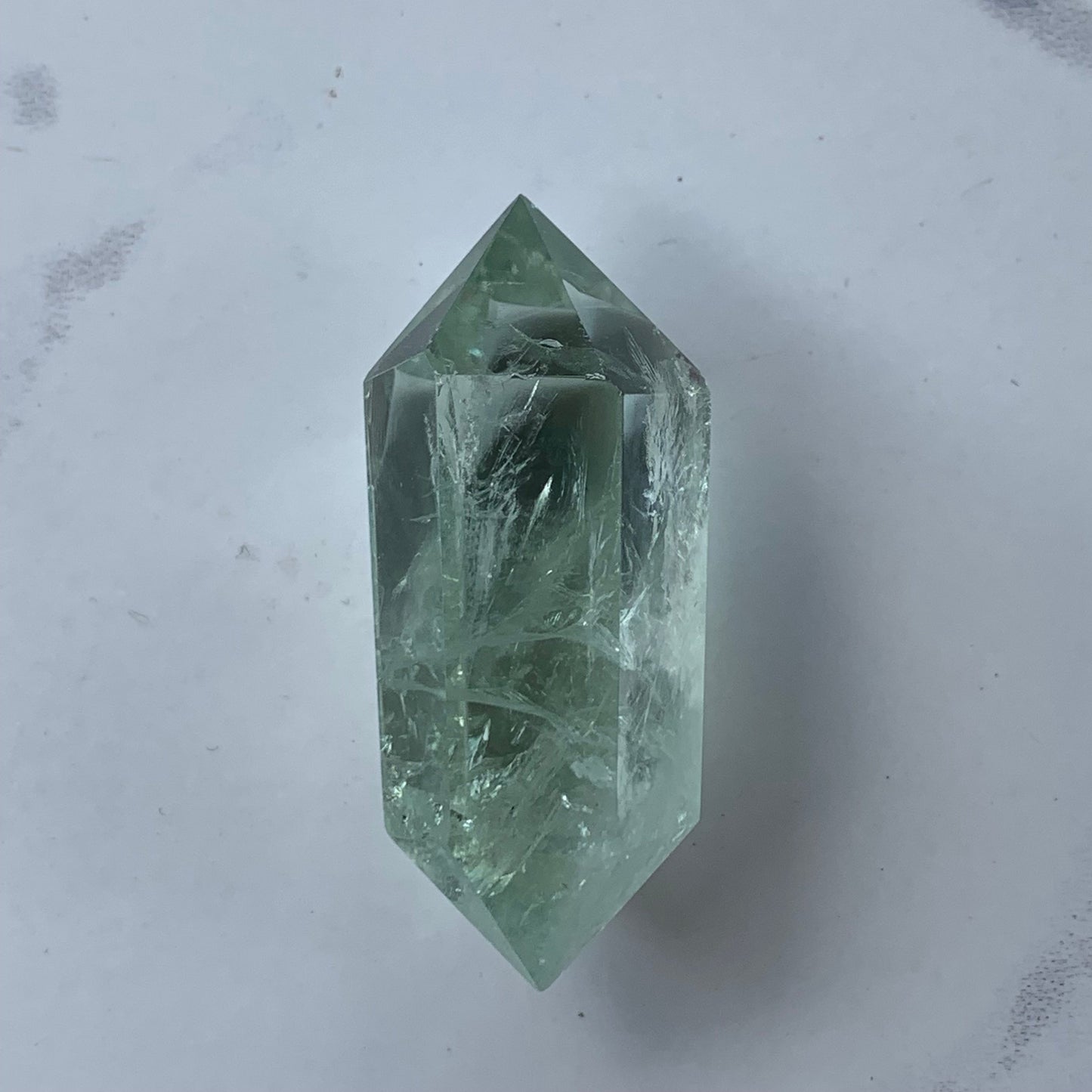 Natural Green Amethyst (Prasiolite) Double Terminated Points