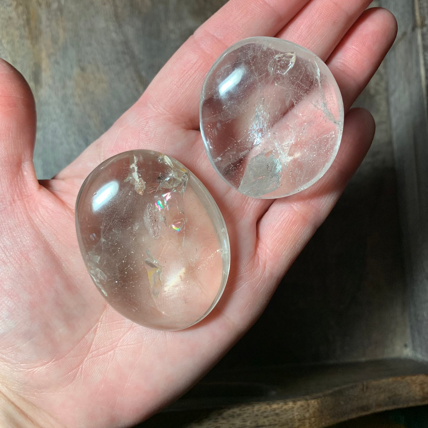 Clear Quartz Palmstones