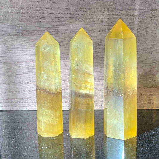 Yellow Fluorite Towers