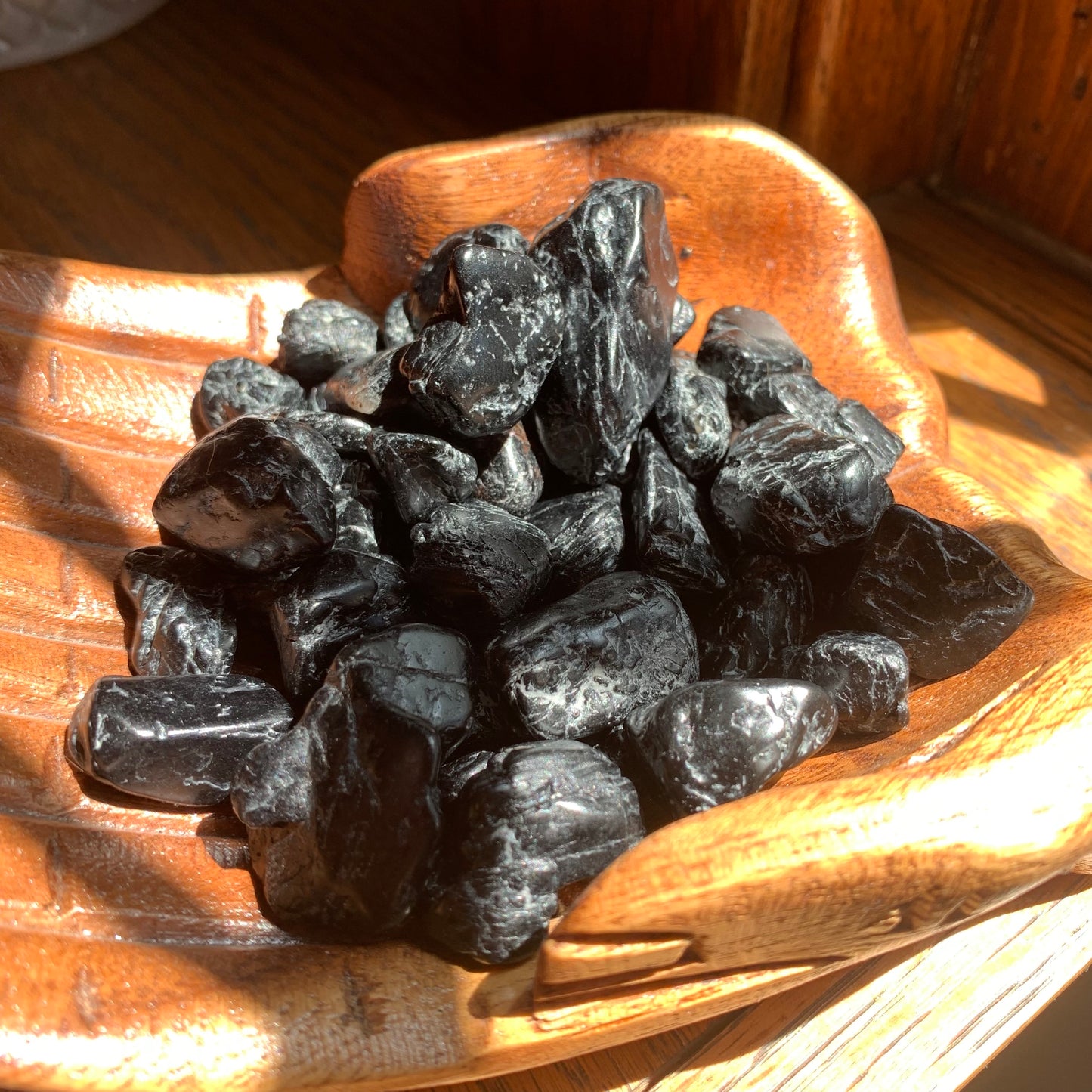 Black Tourmaline Tumbles