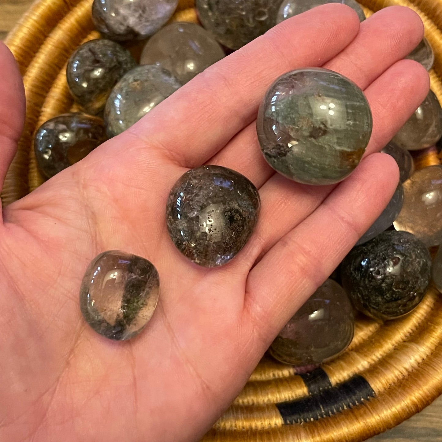 Garden Quartz Tumbles // Lodalite Tumbles