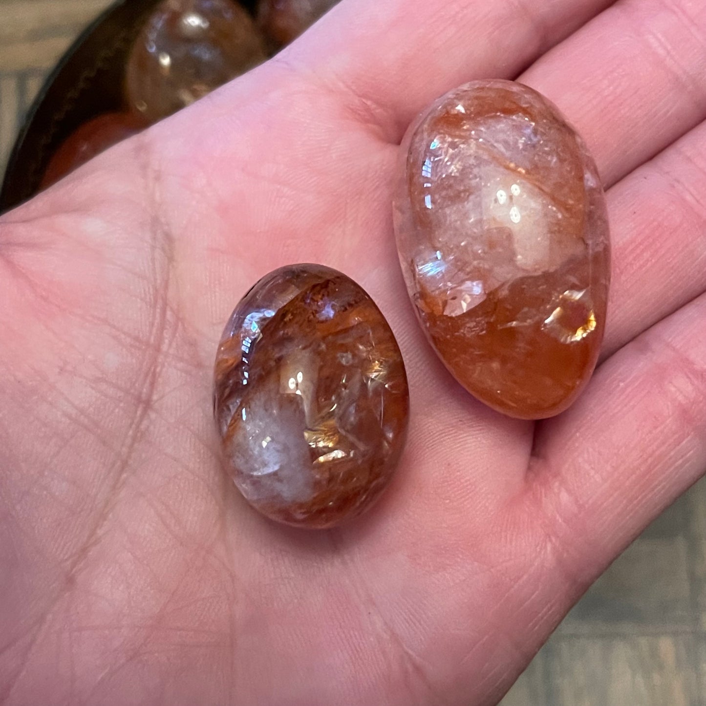 Fire Quartz (Hematoid Quartz) Tumbles