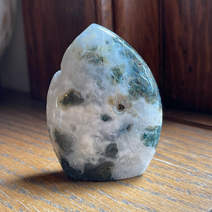 Moss Agate Flames // 2.5" - 4" high