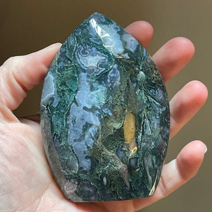 Moss Agate Flames // 2.5" - 4" high