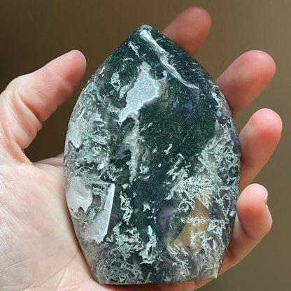 Moss Agate Flames // 2.5" - 4" high