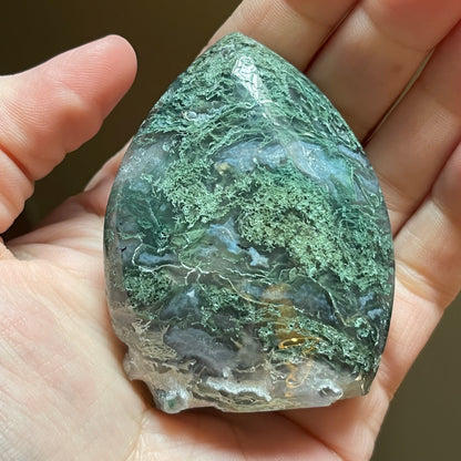 Moss Agate Flames // 2.5" - 4" high