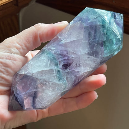 Fluorite Double Terminated Points (Large) // Rainbows + Gorgeous Quality