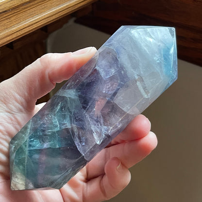 Fluorite Double Terminated Points (Large) // Rainbows + Gorgeous Quality