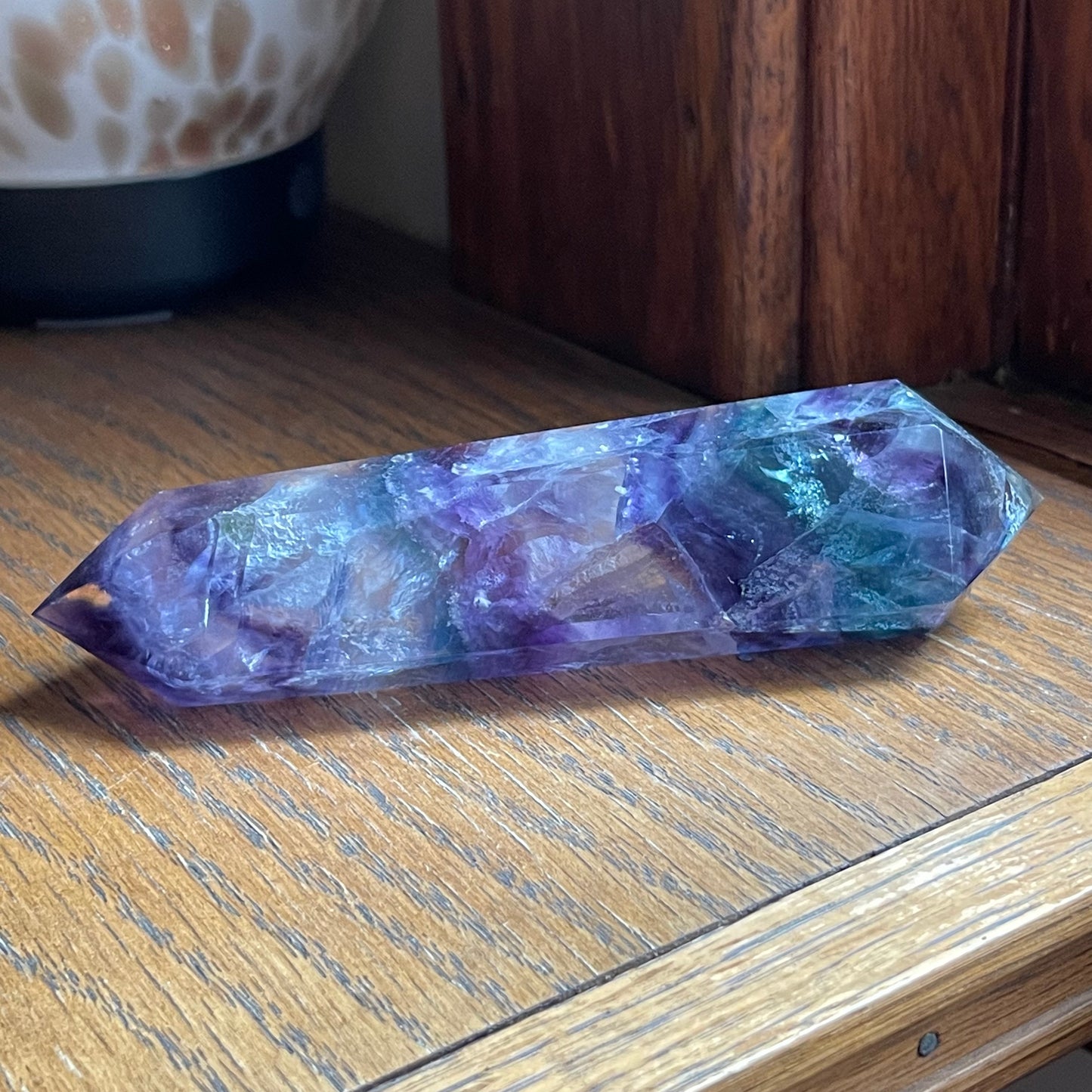 Fluorite Double Terminated Points (Large) // Rainbows + Gorgeous Quality