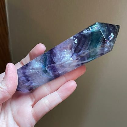 Fluorite Double Terminated Points (Large) // Rainbows + Gorgeous Quality