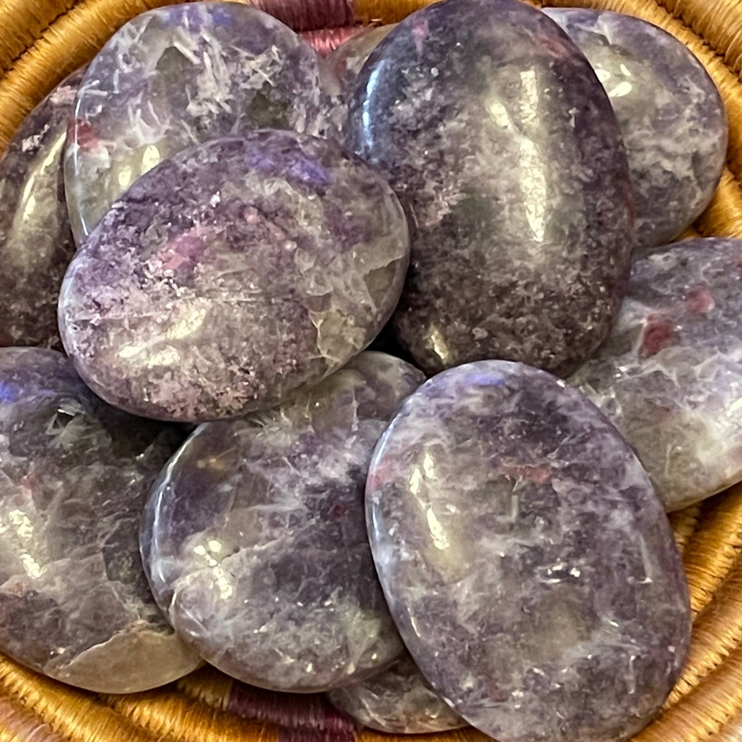 Unicorn Stone Palm Stones // Pegamatite Palm Stones