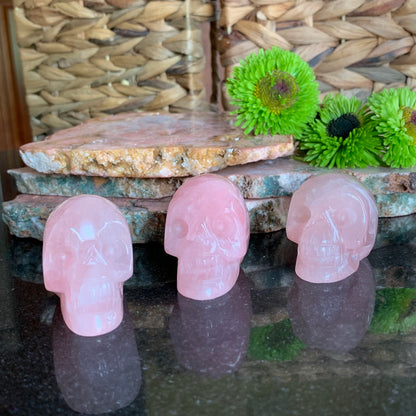 Rose Quartz Skulls