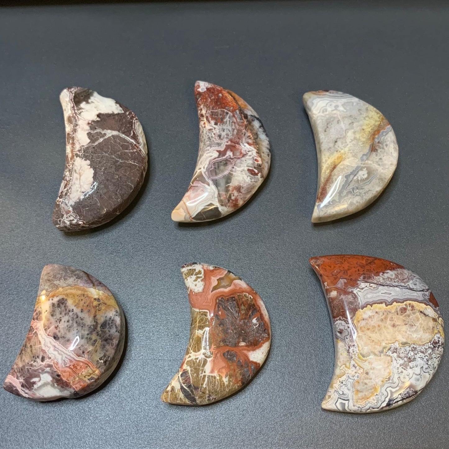 Crazy Lace Agate Moons