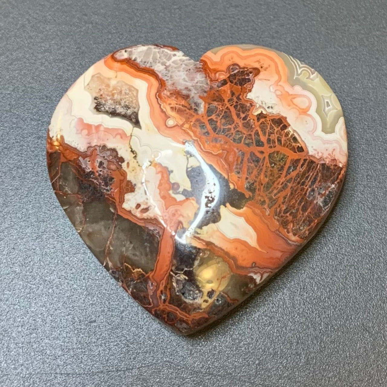 Crazy Lace Agate Hearts