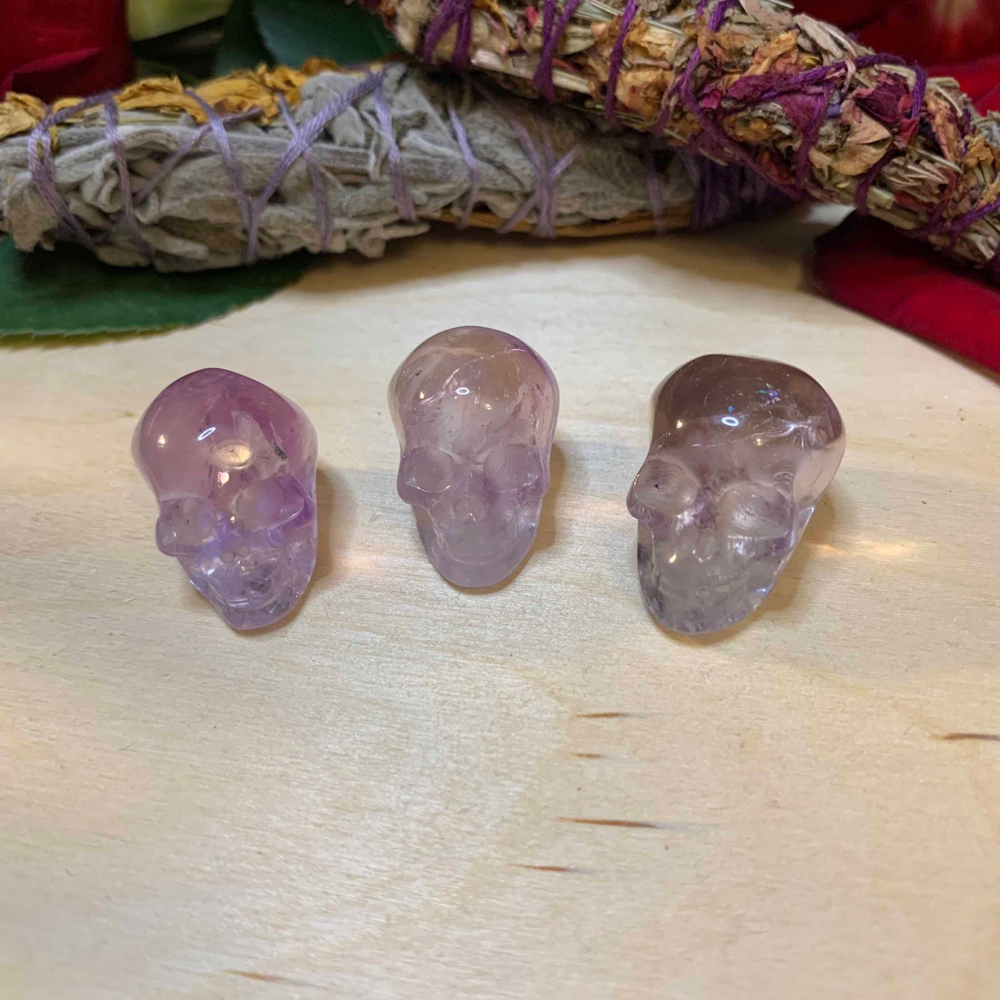 Mini Amethyst Skulls