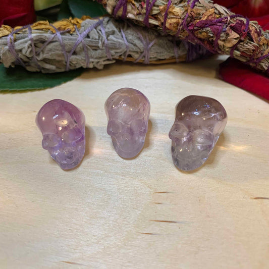 Mini Amethyst Skulls