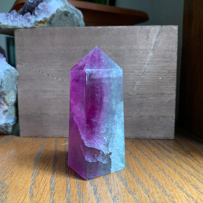 Banded Watermelon Fluorite Obelisk Towers