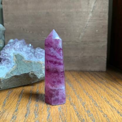 Magenta + Clear Fluorite Towers