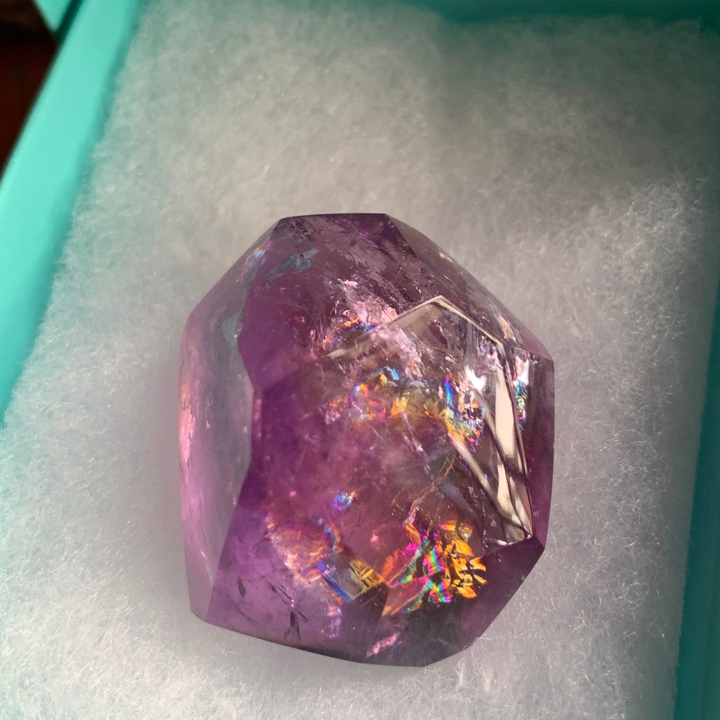 Ametrine Gem-Rainbow Freeforms