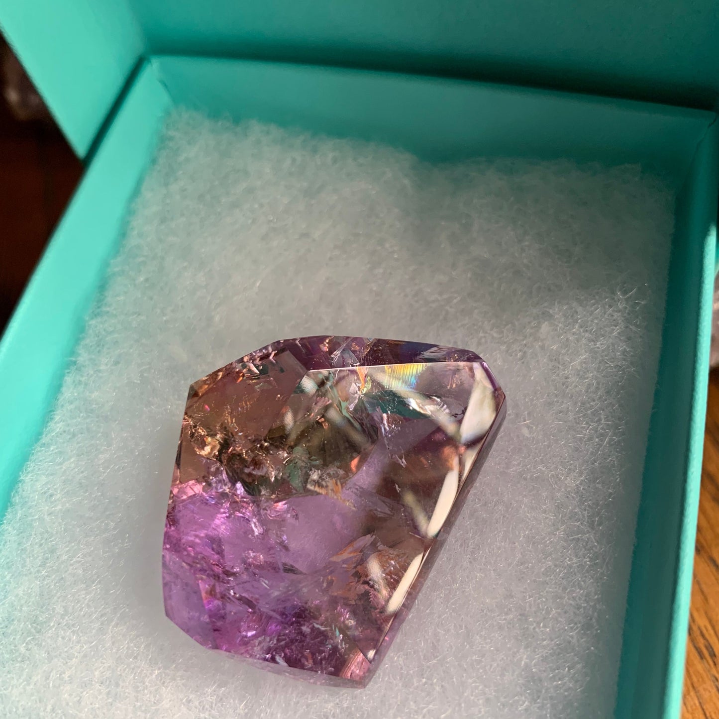 Ametrine Gem-Rainbow Freeforms