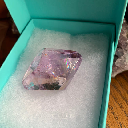 Ametrine Gem-Rainbow Freeforms