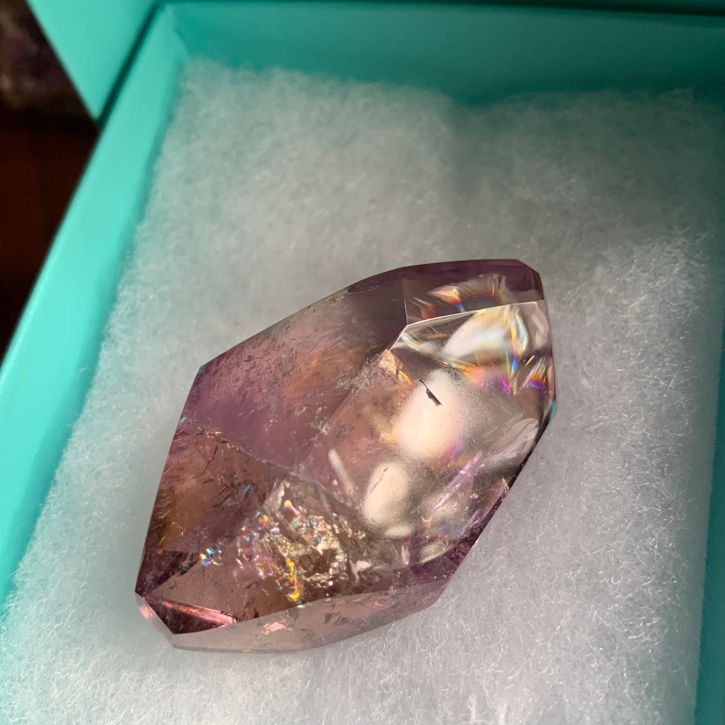 Ametrine Gem-Rainbow Freeforms