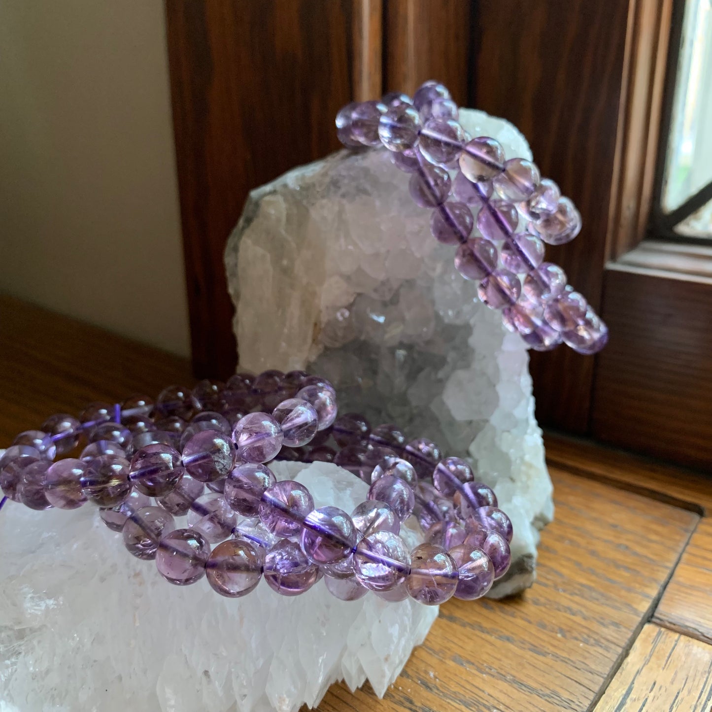 Amethyst Gem Rainbow Bracelets