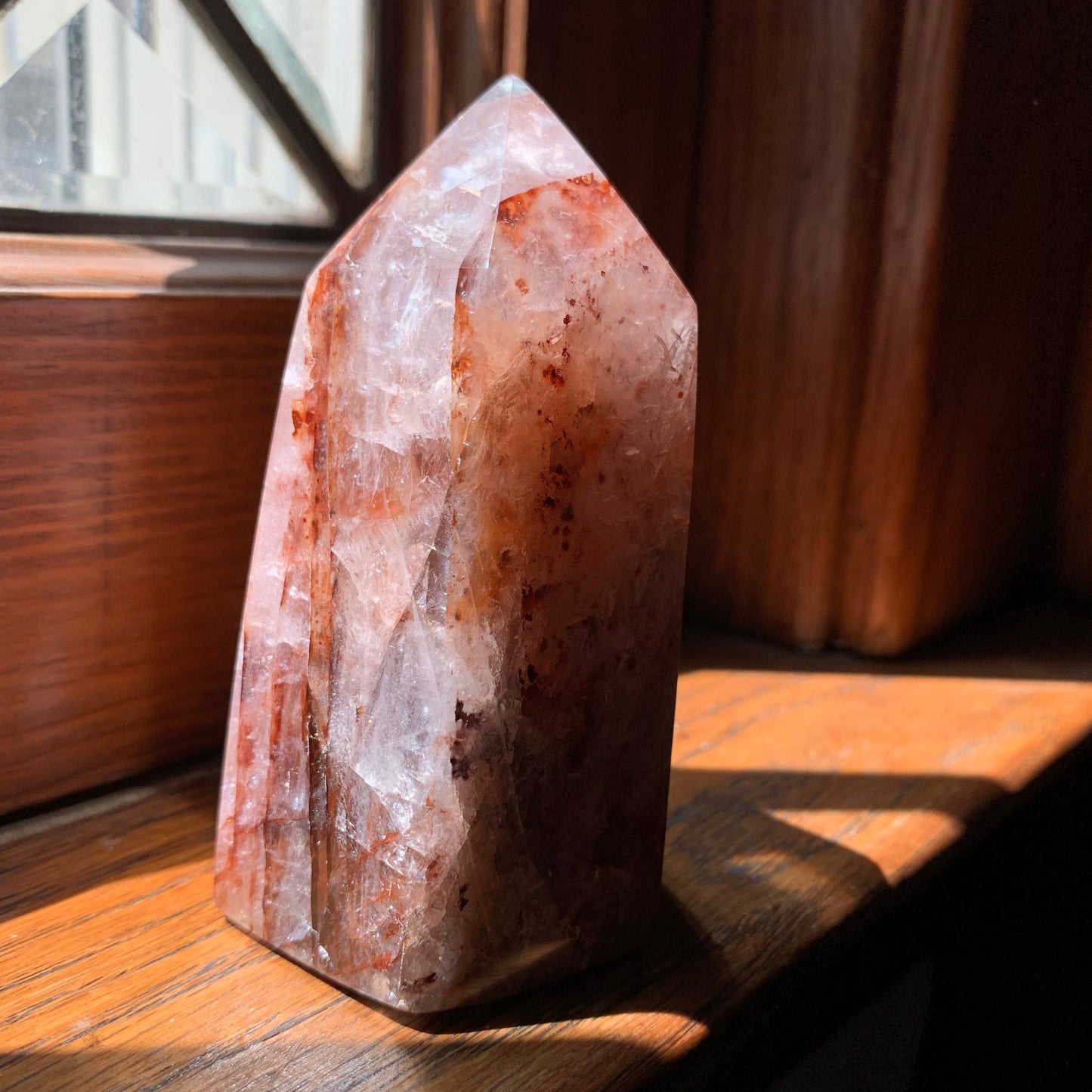 Fire Quartz Tower (Hematoid Quartz)