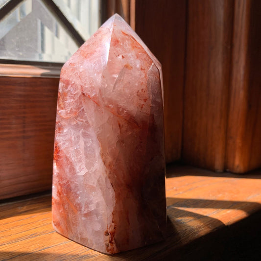 Fire Quartz Tower (Hematoid Quartz)