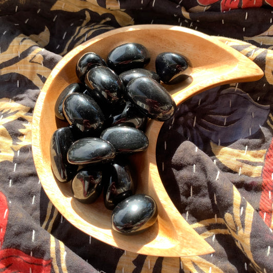 Black Obsidian Tumbles