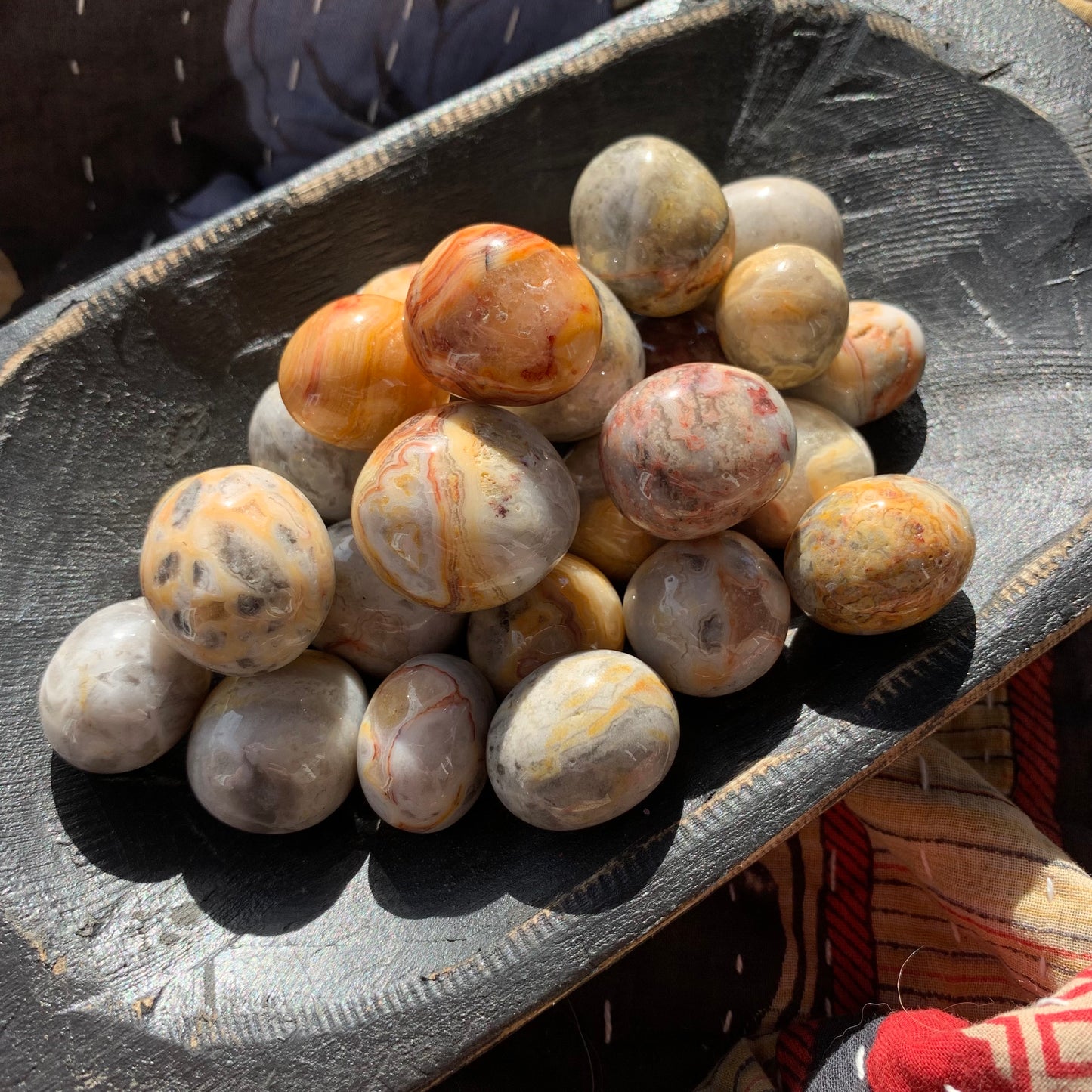 Crazy Lace Agate Tumbles