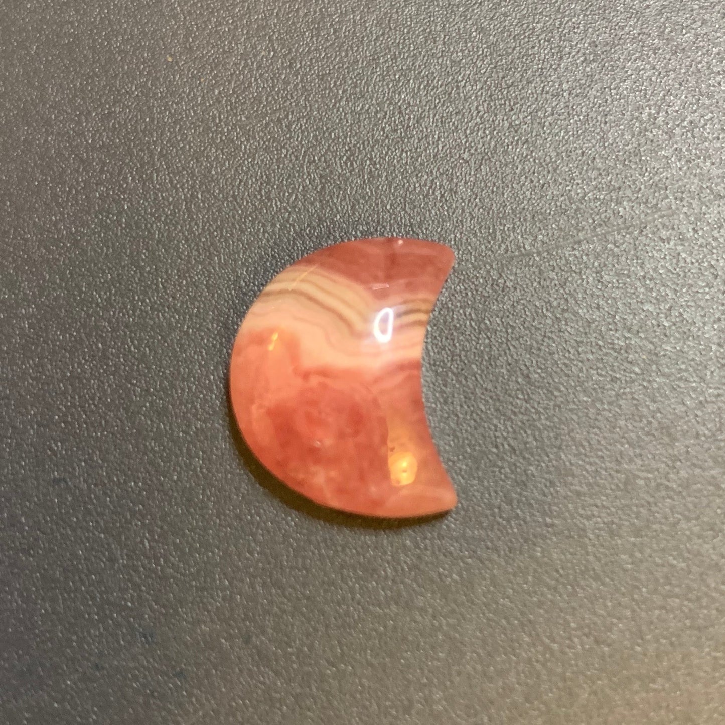 Gemmy Rhodochrosite Moons - Polished Back Side (Flat)