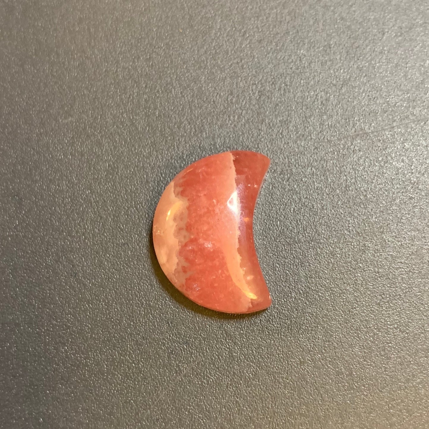 Gemmy Rhodochrosite Moons - Polished Back Side (Flat)