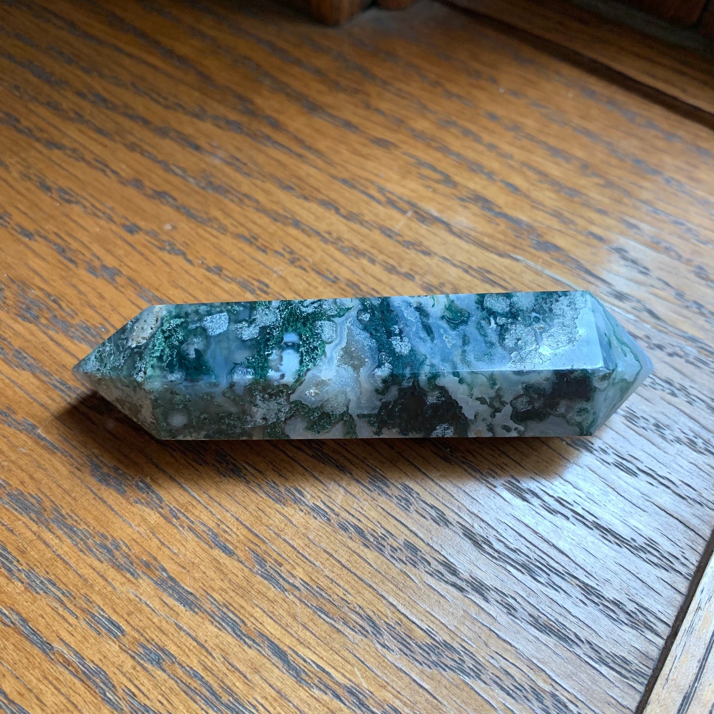 Moss Agate Double Terminated Points