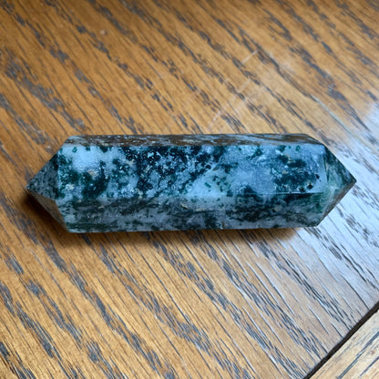 Moss Agate Double Terminated Points