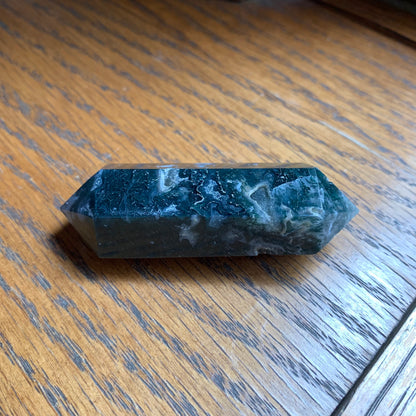 Moss Agate Double Terminated Points