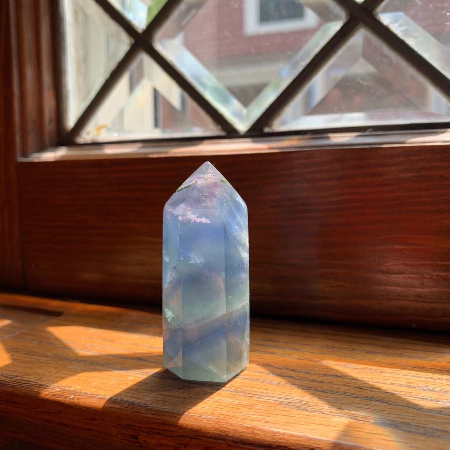 Stunning Clear, Purple + Blue Fluorite Towers