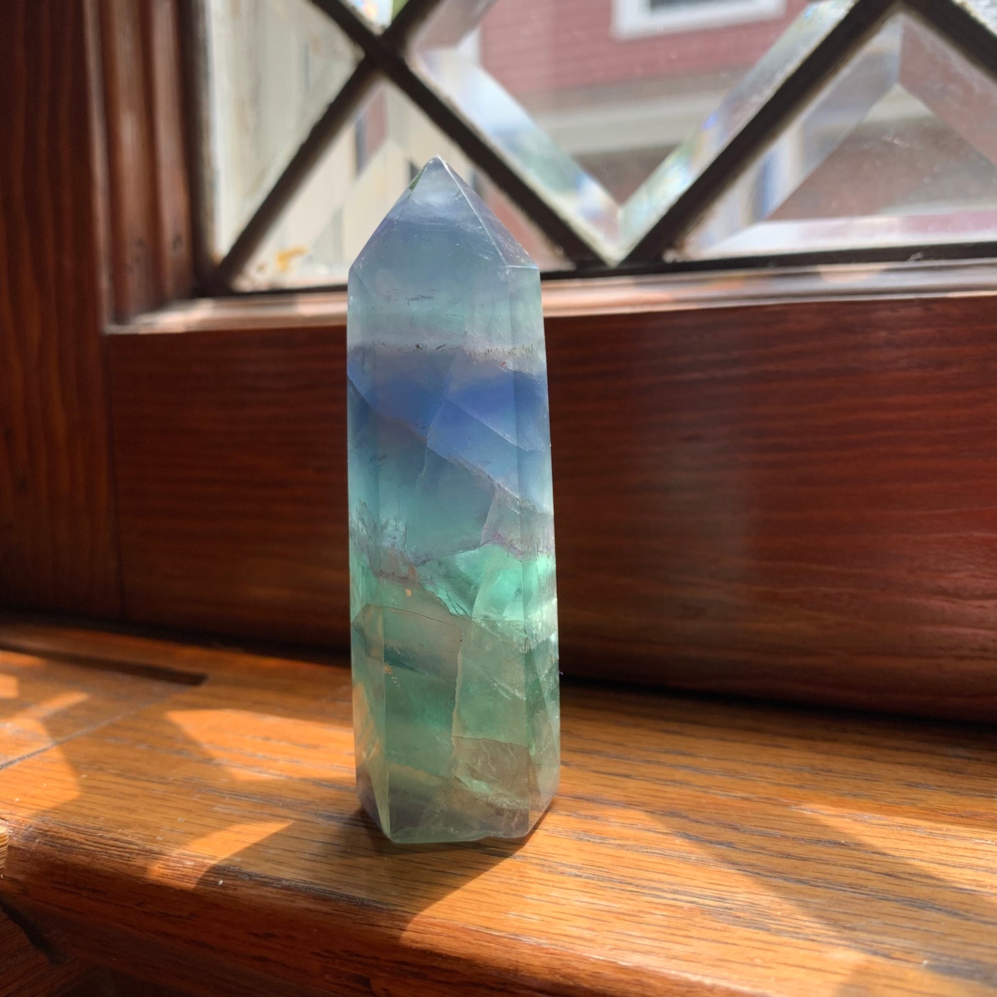 Stunning Clear, Purple + Blue Fluorite Towers