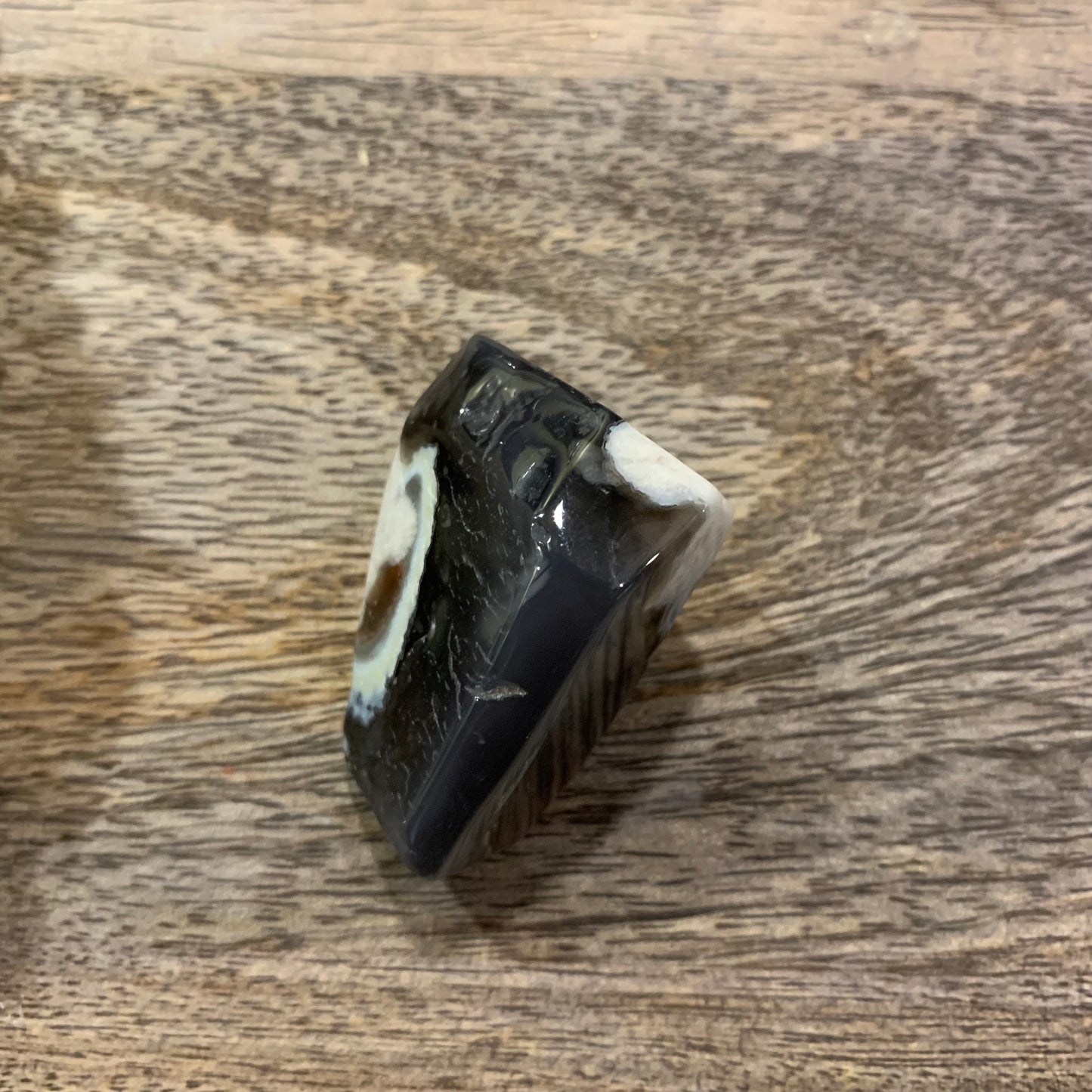 Black Flower Agate Freeforms