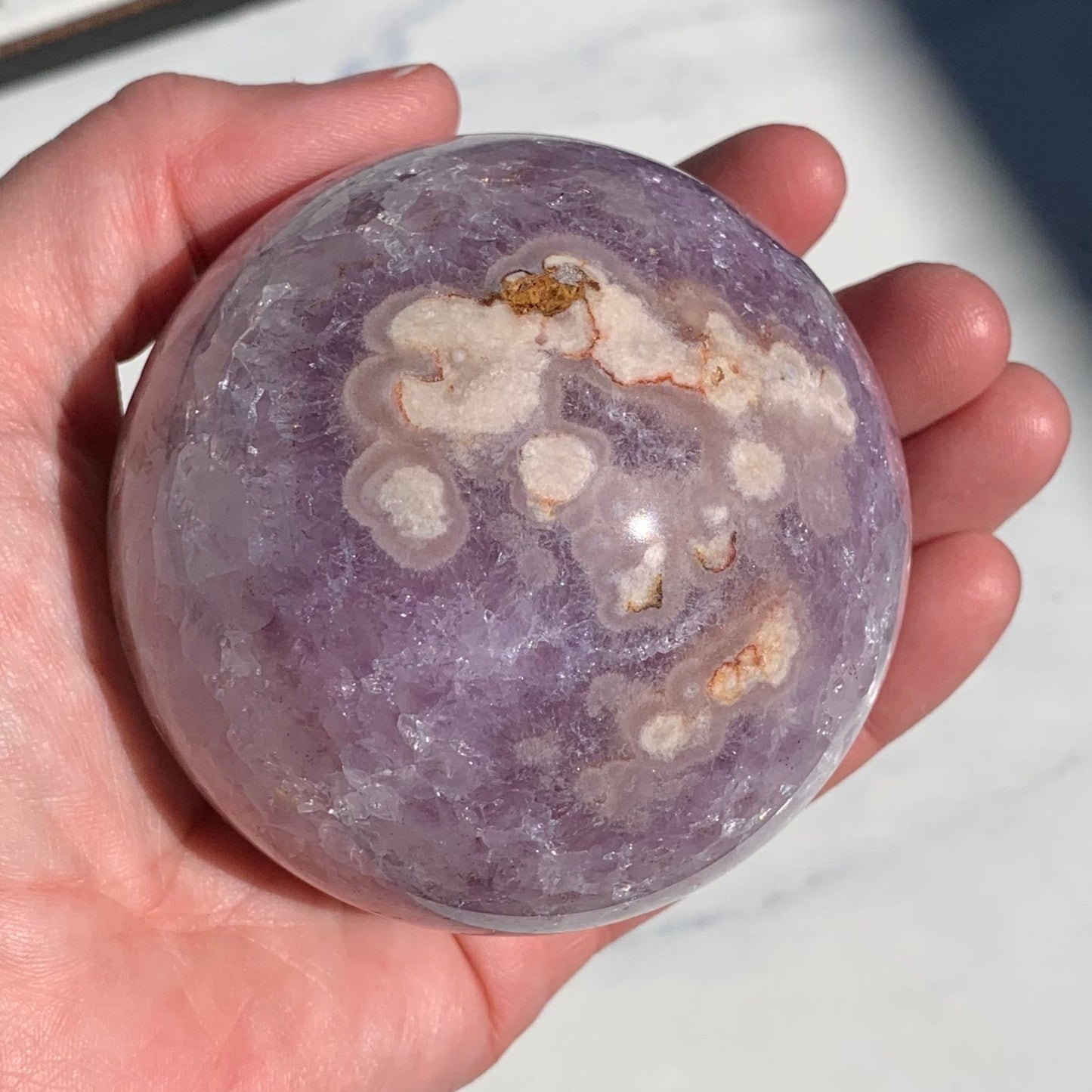 Purple Quartzy Amethyst Sphere