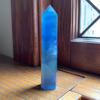 Ocean Blue Banded Fluorite Towers