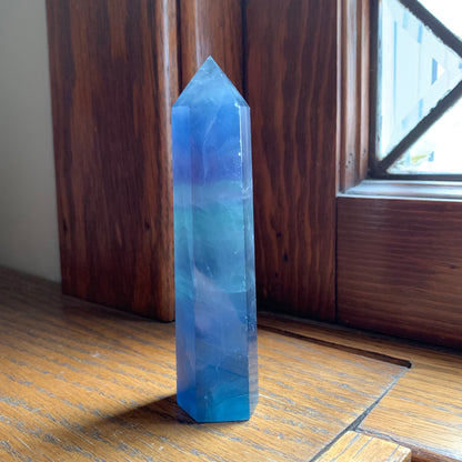 Ocean Blue Banded Fluorite Towers