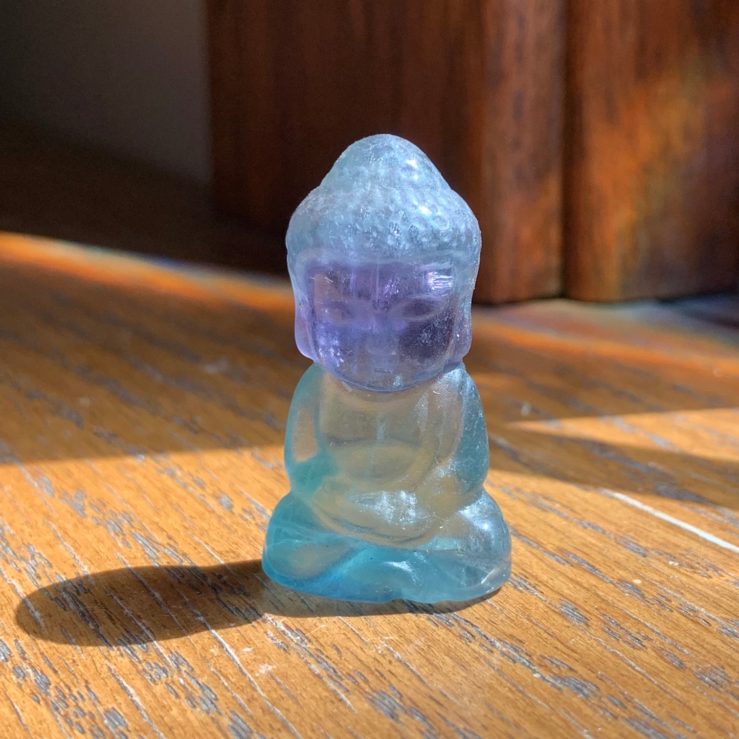 Rainbow Fluorite Mini Buddha