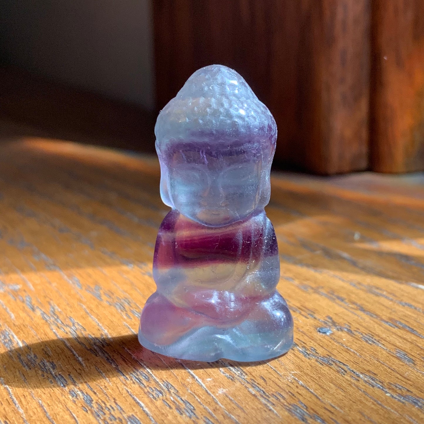 Rainbow Fluorite Mini Buddha