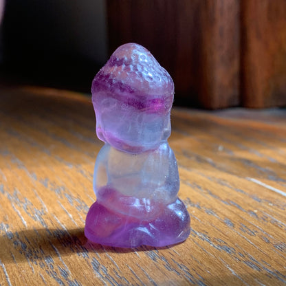 Rainbow Fluorite Mini Buddha