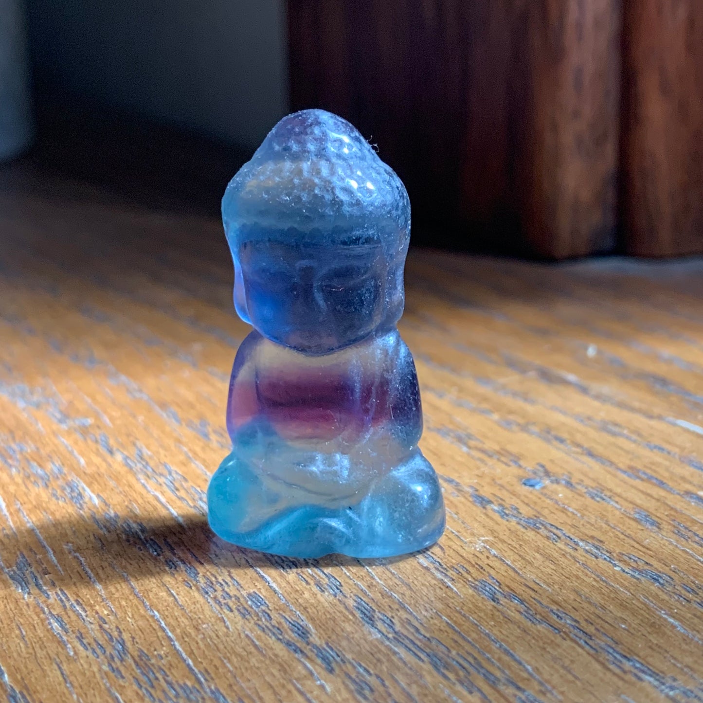 Rainbow Fluorite Mini Buddha