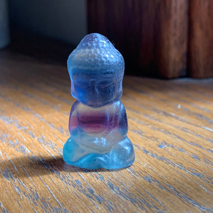 Rainbow Fluorite Mini Buddha